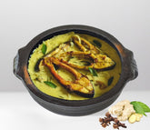 Deep Burned Uncoated Clay Pot + Kadai + Handi With Handle Combo With 2 Wooden Spatulas Complimentary Pack Of 3 - Black, 1+2+2 Liters | Pre-Seasoned Mud Pot - Unglazed, Double Fired, Hand Crafted